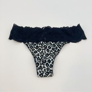 NWT Cosabella Leopard Print Sonia Low Rise Thong Panty Size Small/Medium